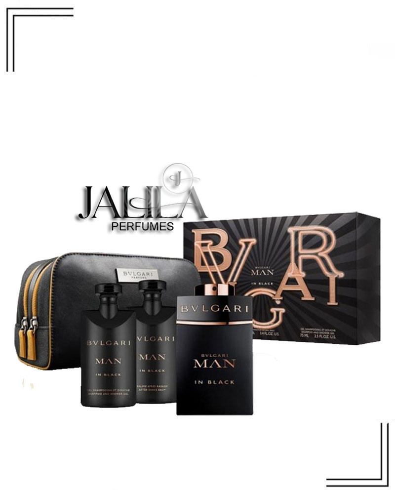 BVLGARI MAN IN BLACK FOR MEN EDP 100 ML - GIFT SET | Jalila Perfumes